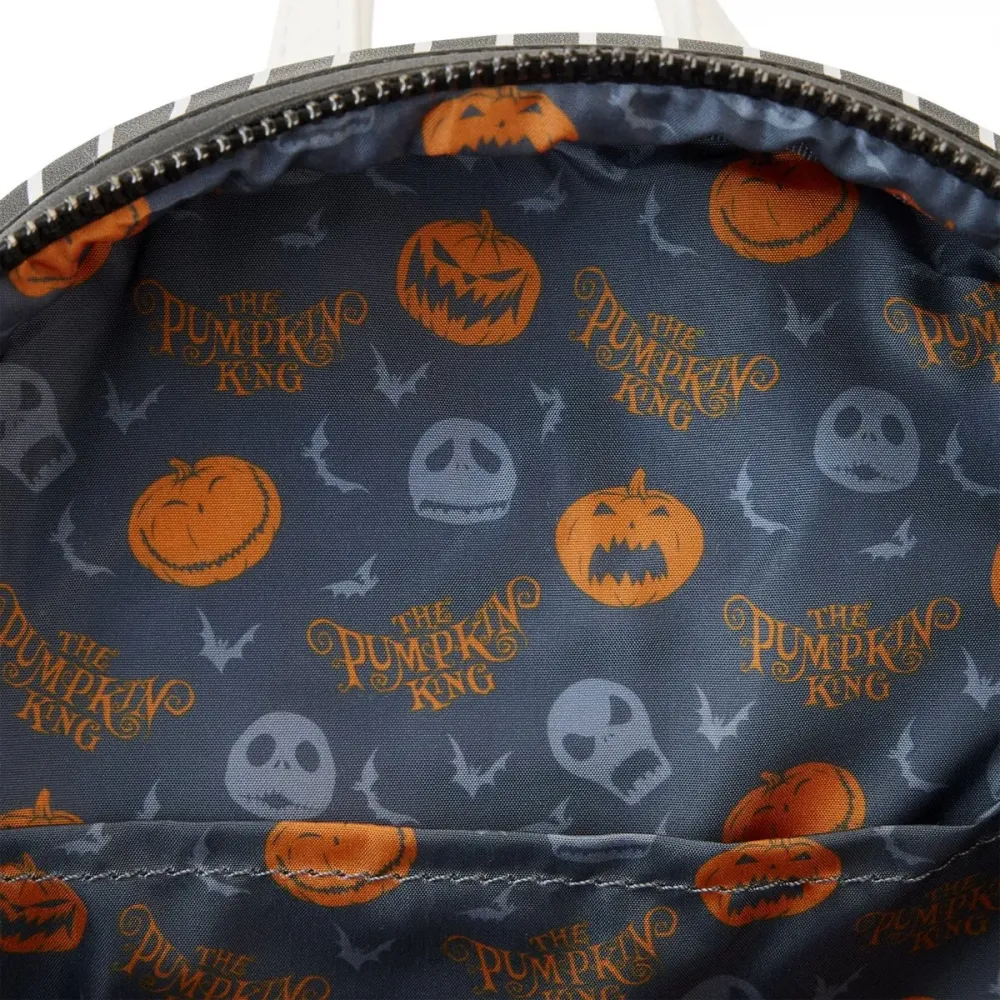 The Nightmare Before Christmas Jack Skellington Light Up Pumpkin Head Mini Backpack Loungefly