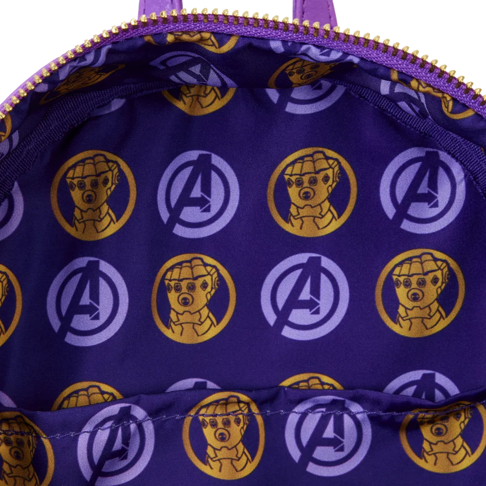 Marvel Thanos Gauntlet Shine Mini Backpack Loungefly