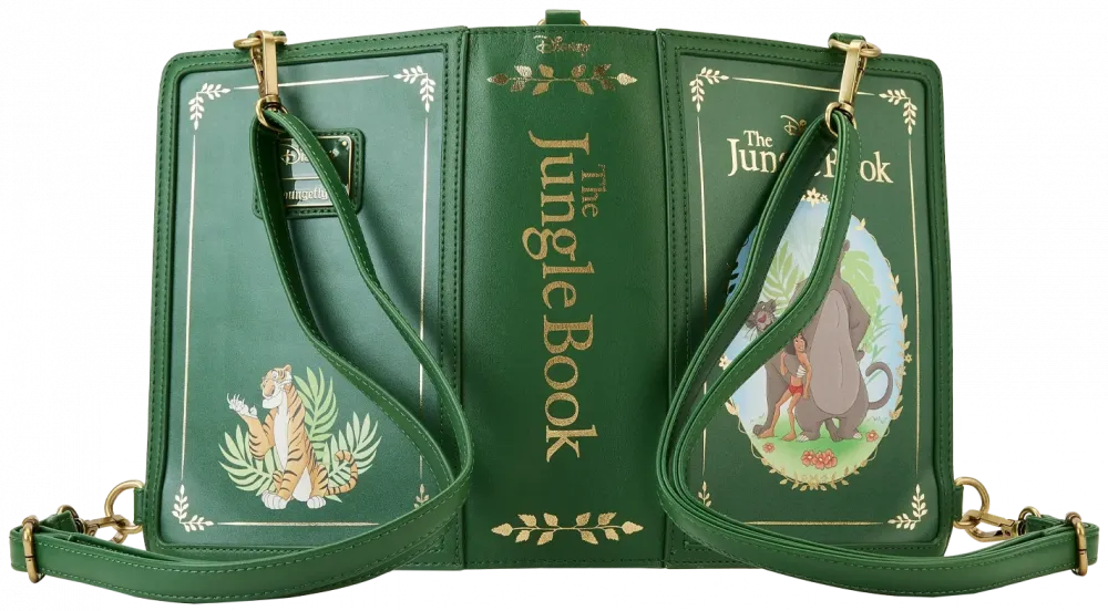 The Jungle Book Classic Book Convertible Crossbody Bag Loungefly