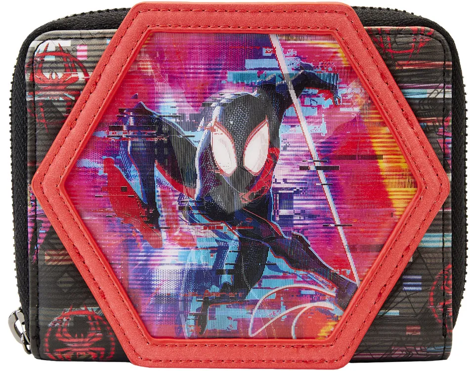 Across the Spider-Verse Lenticular Zip Around Wallet Loungefly