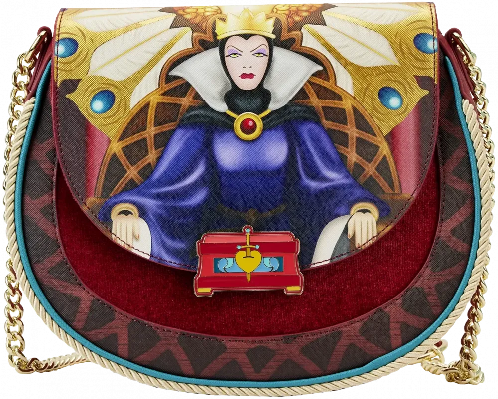Snow White Evil Queen Throne Crossbody Bag Loungefly