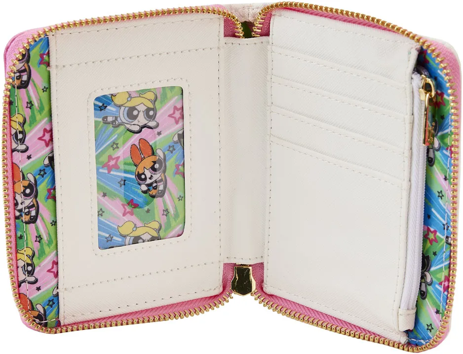 Powerpuff Girls Vs Mojo Jojo Zip Around Wallet Loungefly