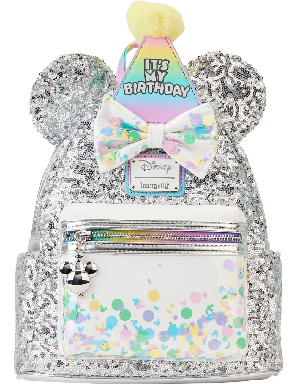 Mickey Mouse Birthday Celebration Sequin Mini Backpack Loungefly