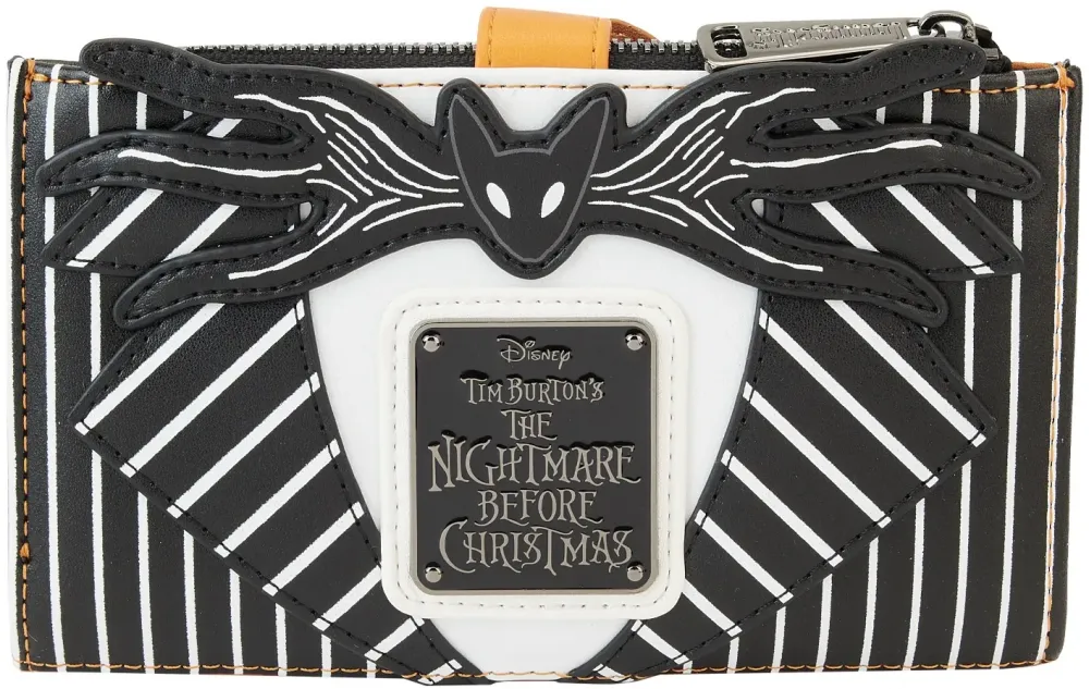 The Nightmare Before Christmas Jack Skellington Light Up Pumpkin Head Flap Wallet Loungefly