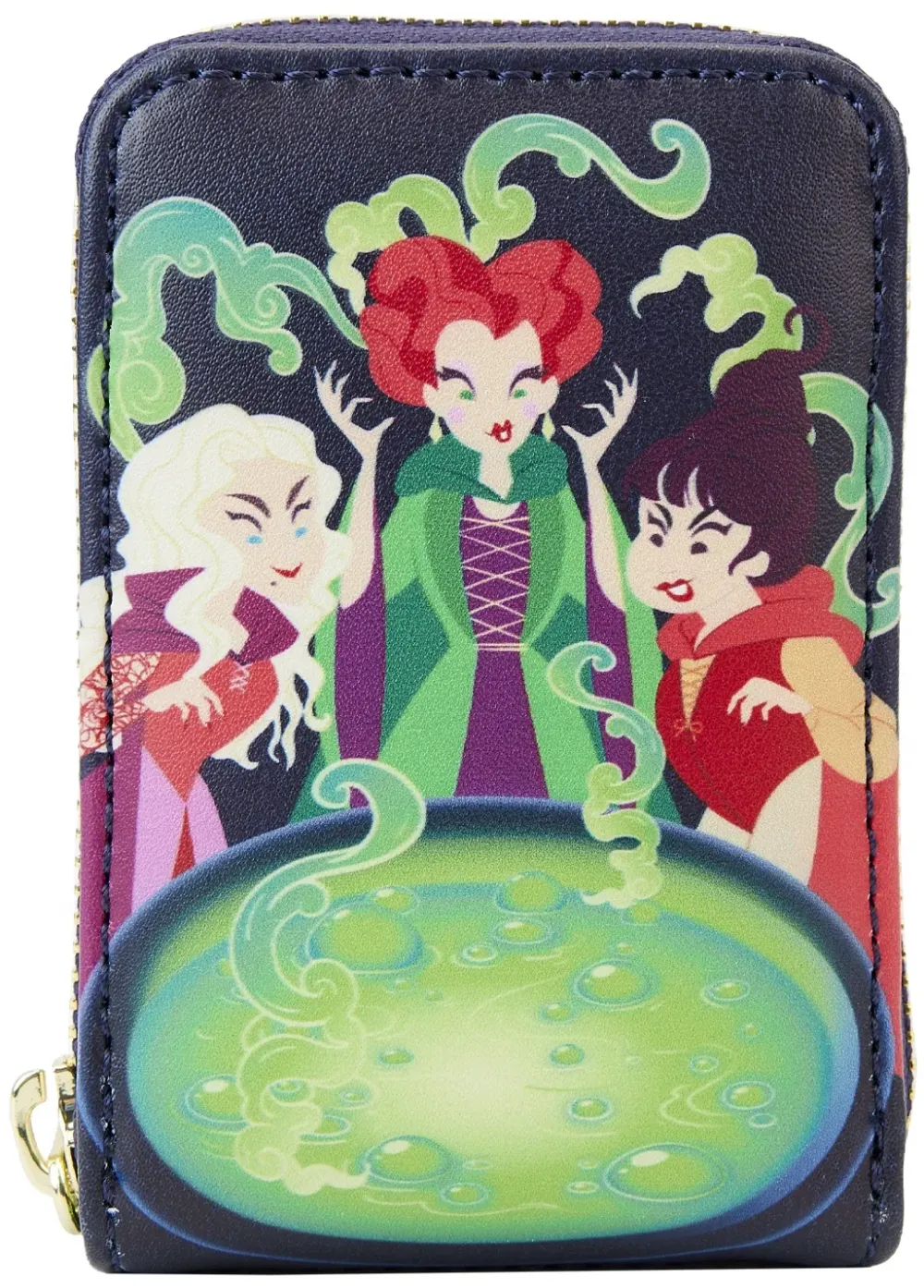 Hocus Pocus Sanderson Sisters Cauldron Glow Accordion Wallet Loungefly