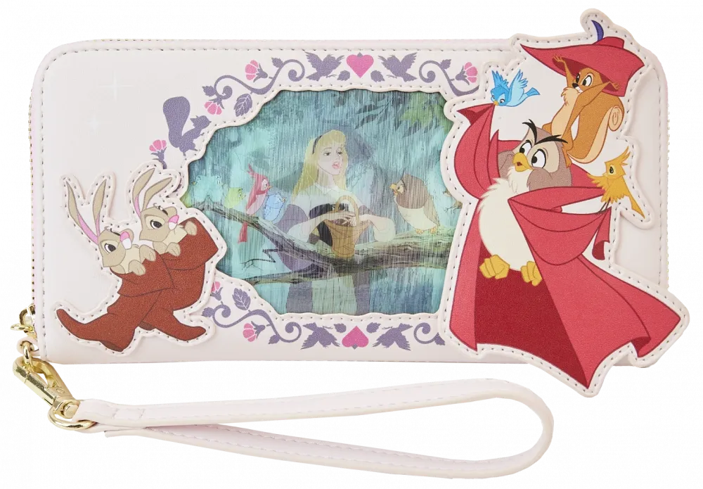 The Sleeping Beauty Lenticular Zip Around Wallet Loungefly