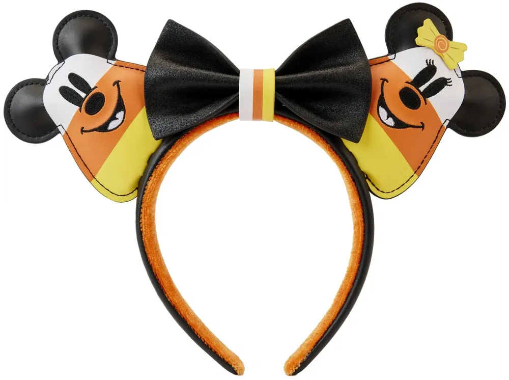 Halloween Candy Corn Mickey and Minnie Mouse Ears Headband Loungefly