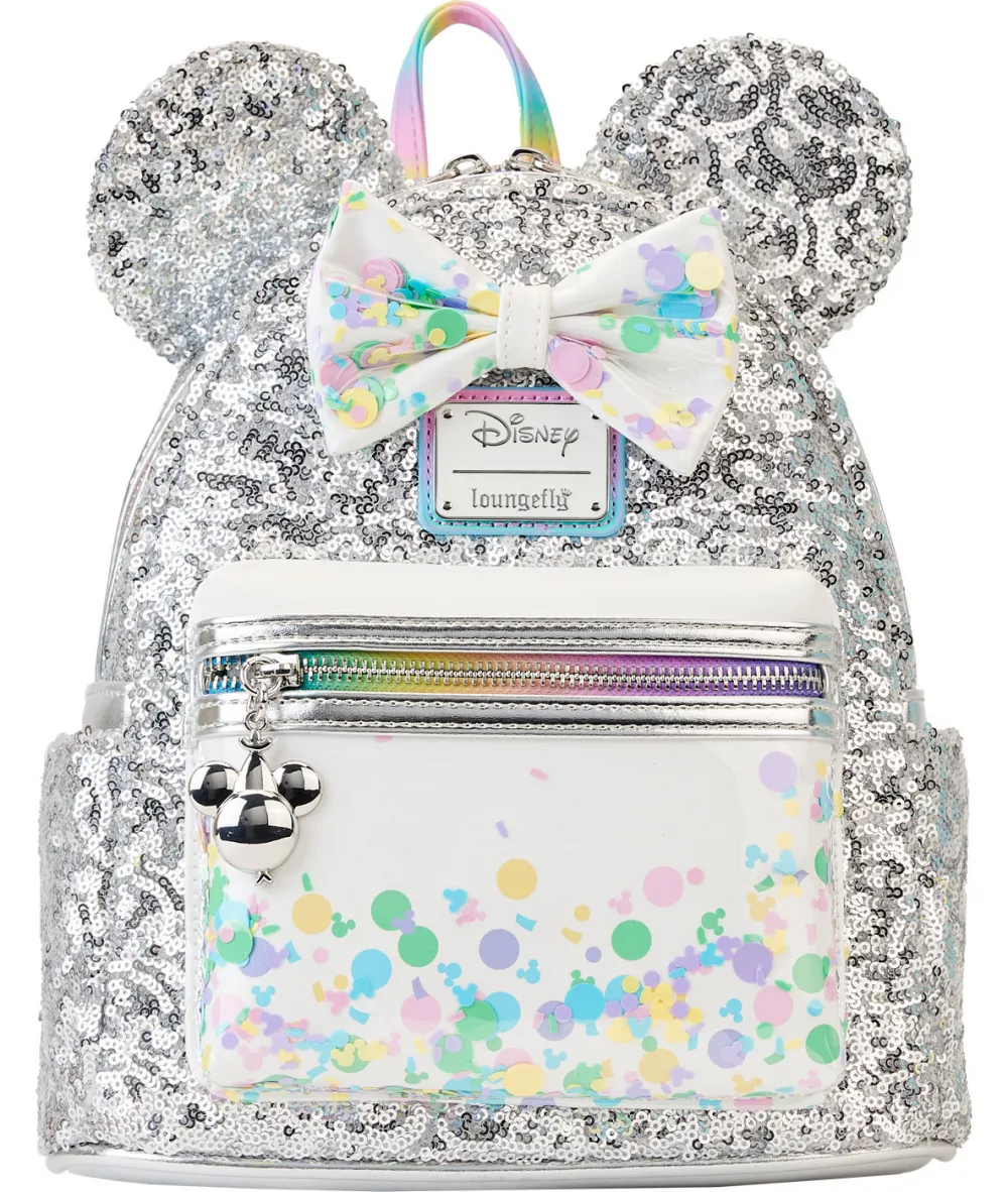 Mickey Mouse Birthday Celebration Sequin Mini Backpack Loungefly