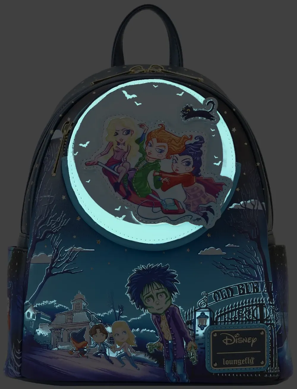 Hocus Pocus Movie Poster Glow Mini Backpack Loungefly