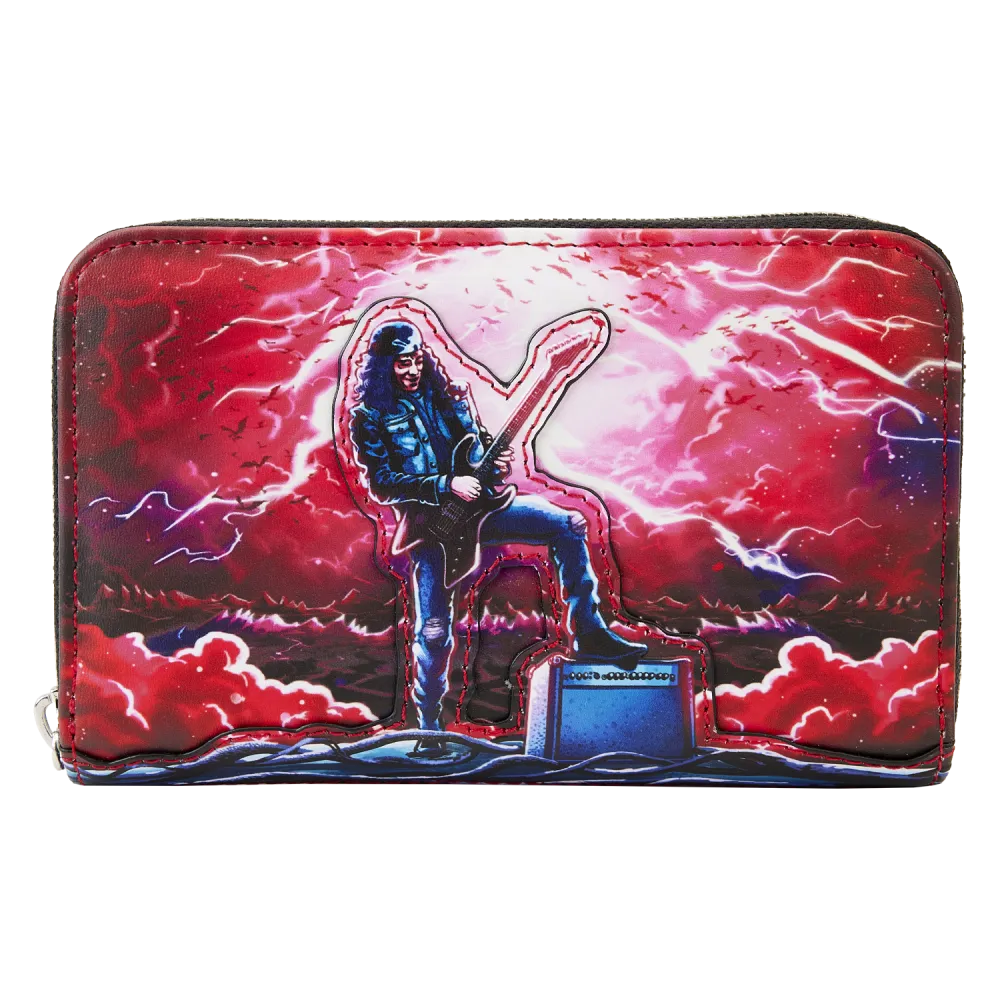 Stranger Things Eddie Tribute Glow Zip Around Wallet Loungefly