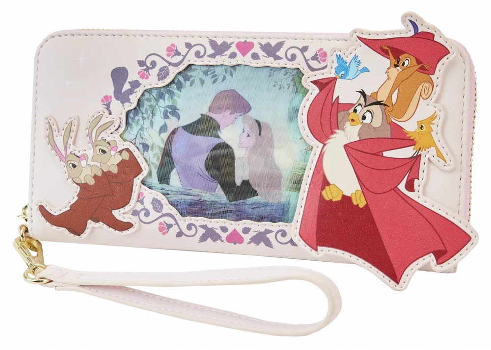 The Sleeping Beauty Lenticular Zip Around Wallet Loungefly