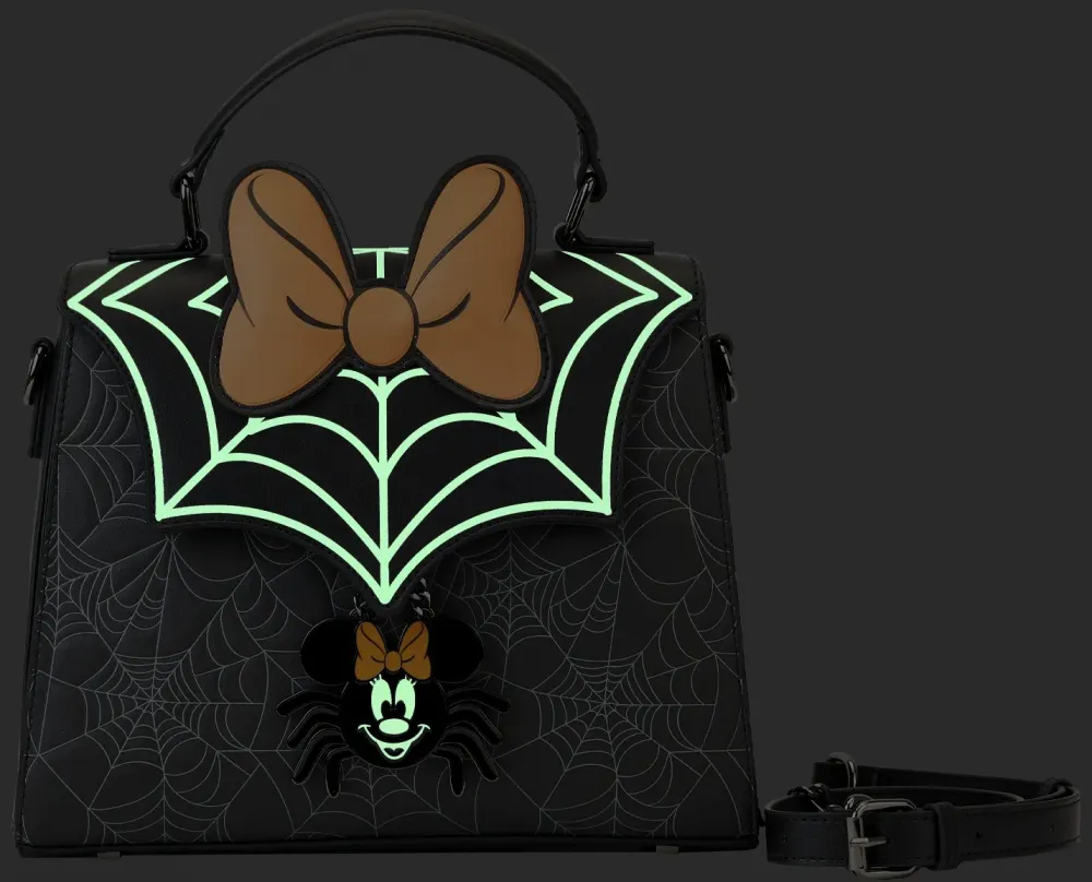 Minnie Mouse Spider Glow Handbag Loungefly