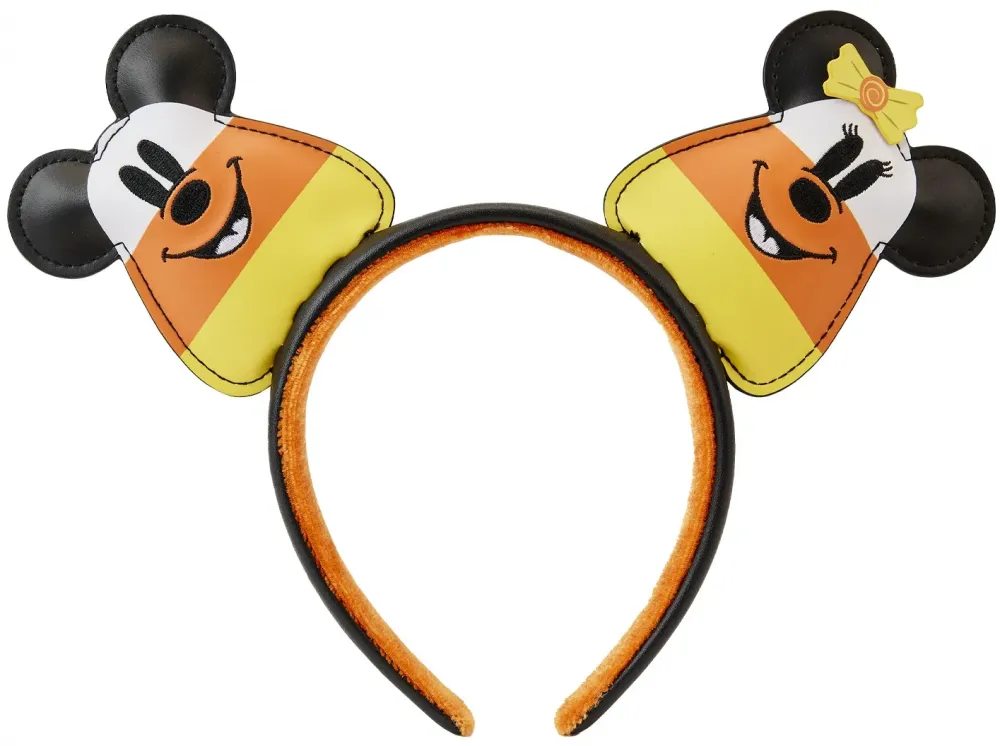 Halloween Candy Corn Mickey and Minnie Mouse Ears Headband Loungefly