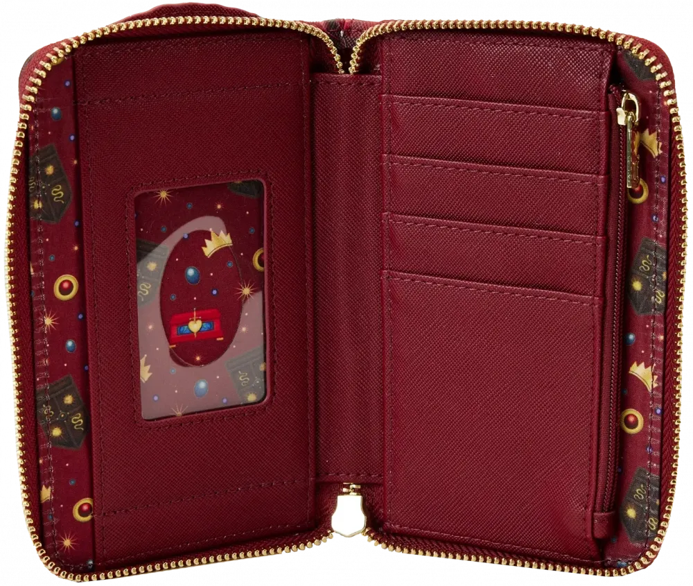 Snow White Evil Queen Throne Zip Around Wallet Loungefly