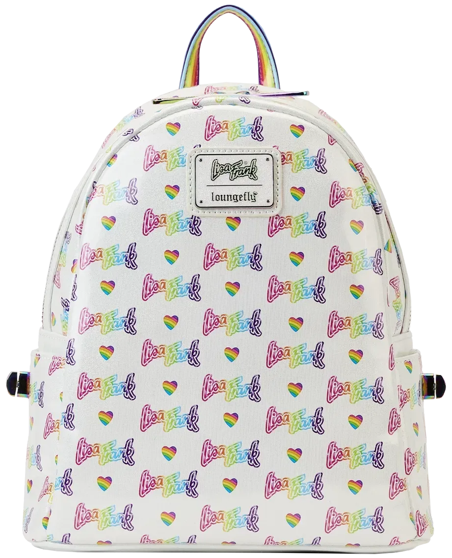 Lisa Frank Rainbow Heart Mini Backpack & Fanny Pack Loungefly