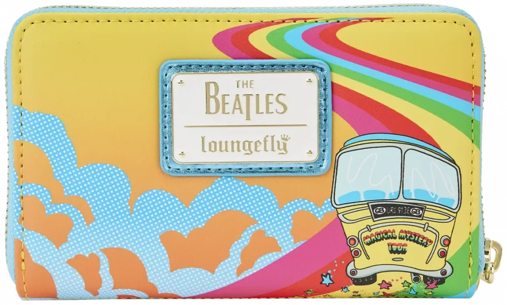 The Beatles Magical Mystery Tour Bus Zip Around Wallet Loungefly