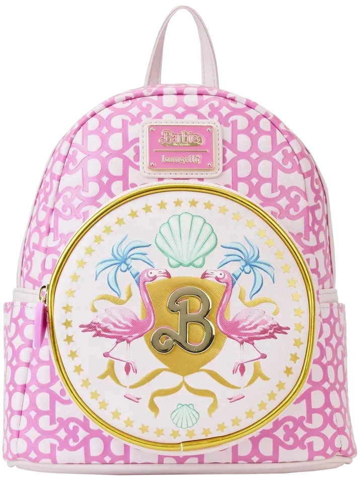 Barbie The Movie Logo All Over Print Mini Backpack Loungefly