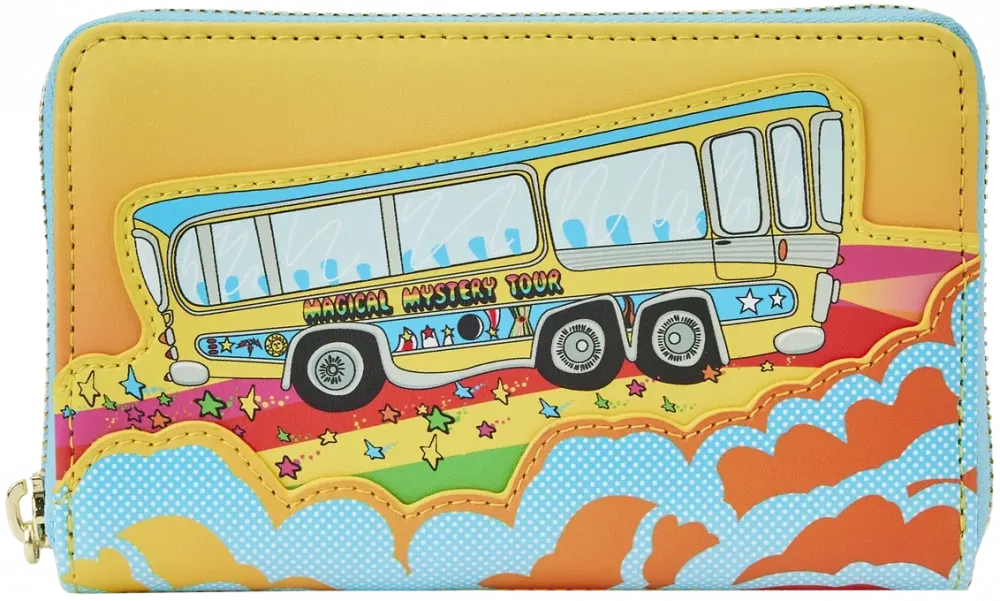 The Beatles Magical Mystery Tour Bus Zip Around Wallet Loungefly