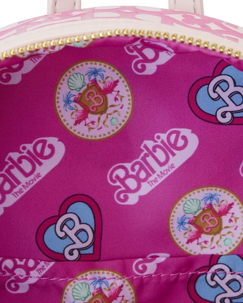 Barbie The Movie Logo All Over Print Mini Backpack Loungefly