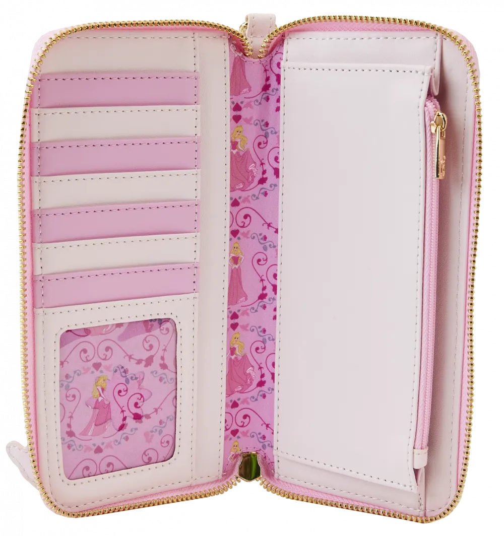 The Sleeping Beauty Lenticular Zip Around Wallet Loungefly